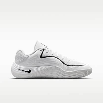Nike Precision 8 Low Basketballschuh (Herren) – Weiß/Schwarz/Schwarz