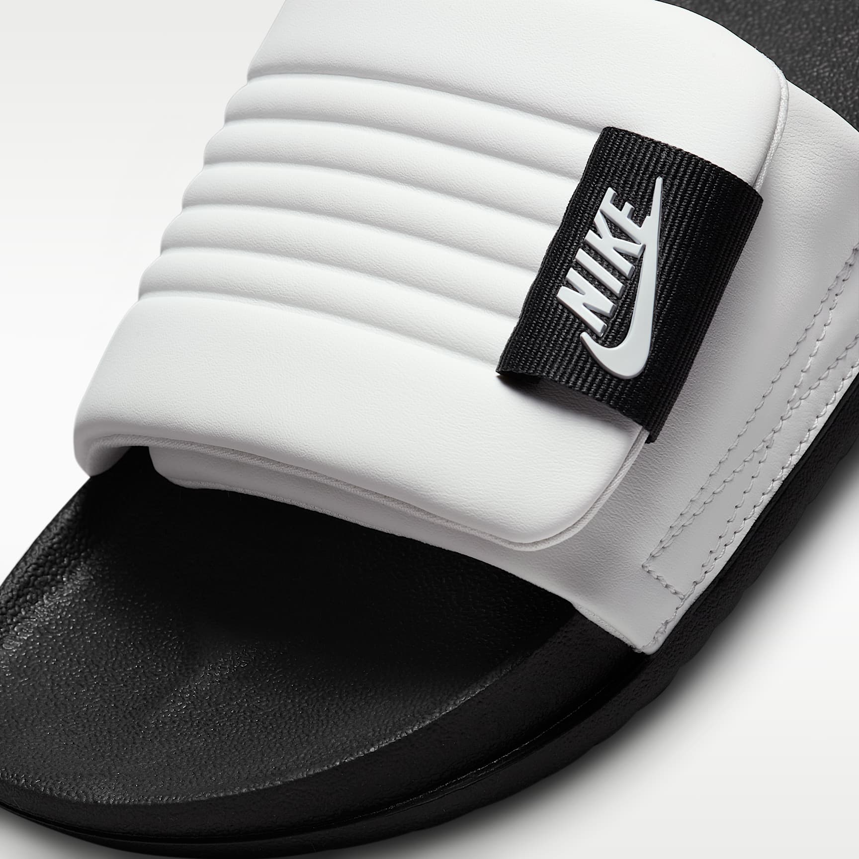 Nike Offcourt Adjust Herren-Slides – Summit White/Schwarz/Summit White