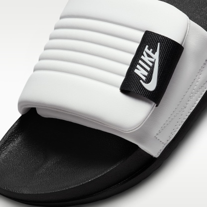 Nike Offcourt Adjust Herren-Slides – Summit White/Schwarz/Summit White