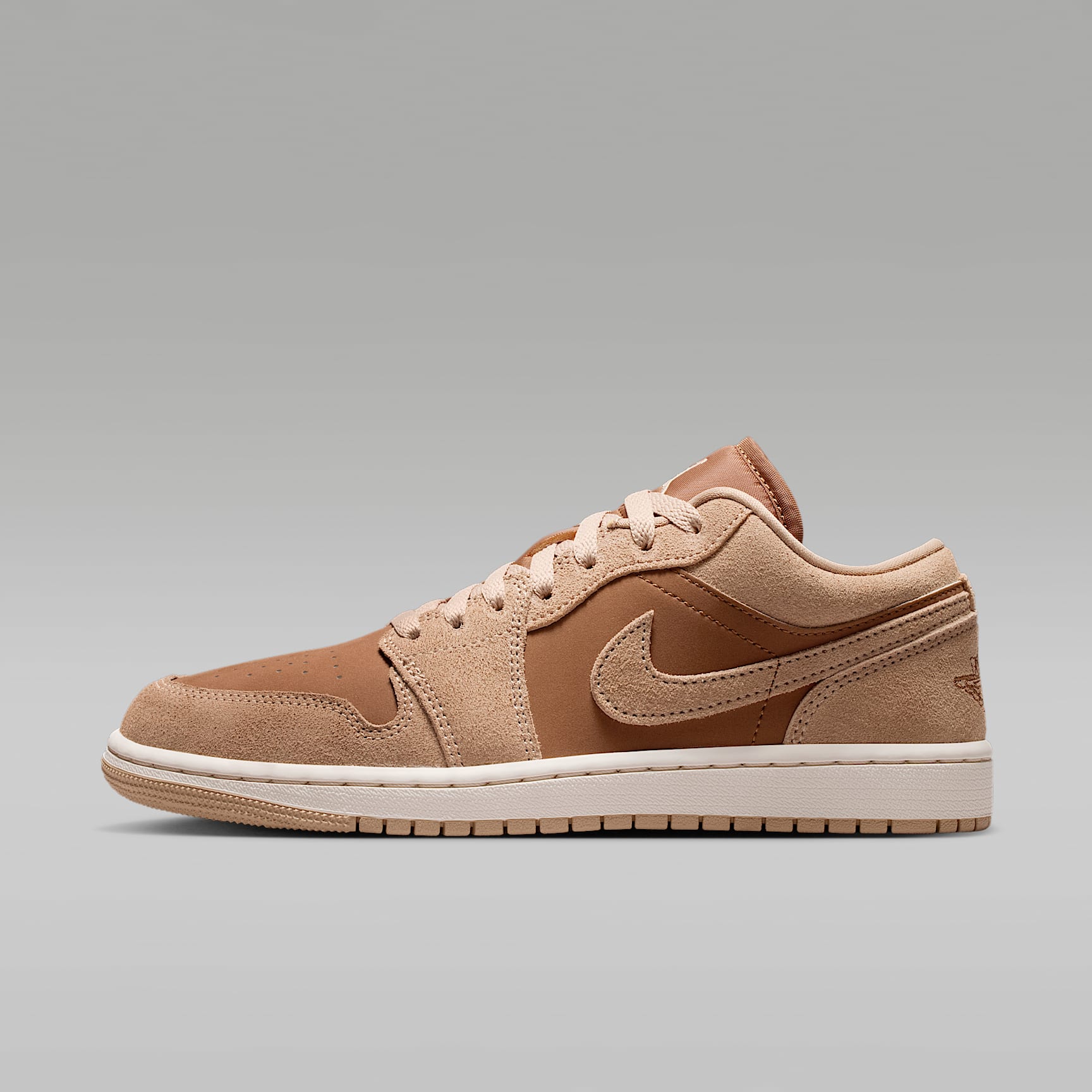 Air Jordan 1 Low Damenschuh – Legend Medium Brown/Chalk/Light British Tan