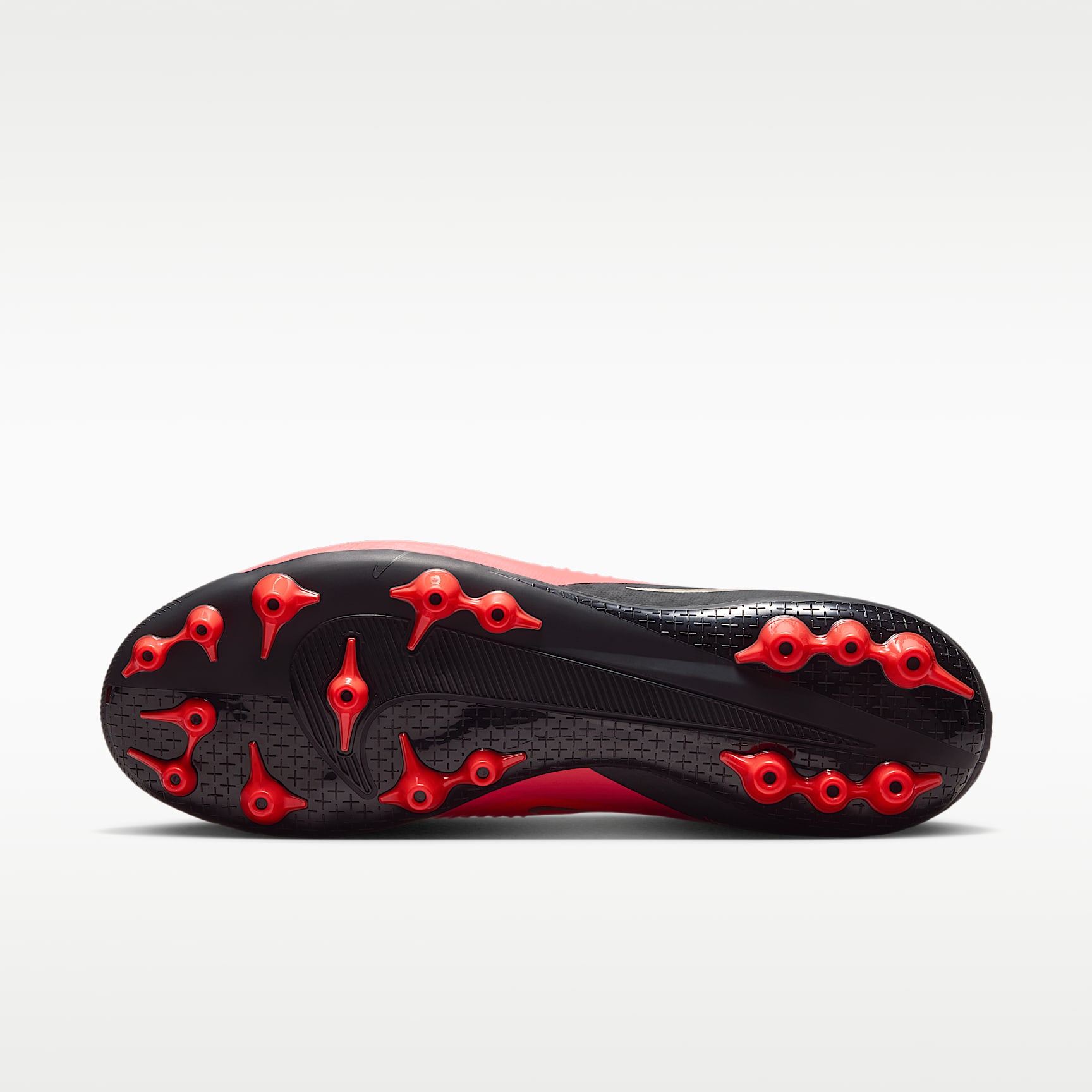 Nike Phantom 6 High Academy Fußballschuh für Kunstrasen – Bright Crimson/Schwarz/Blur
