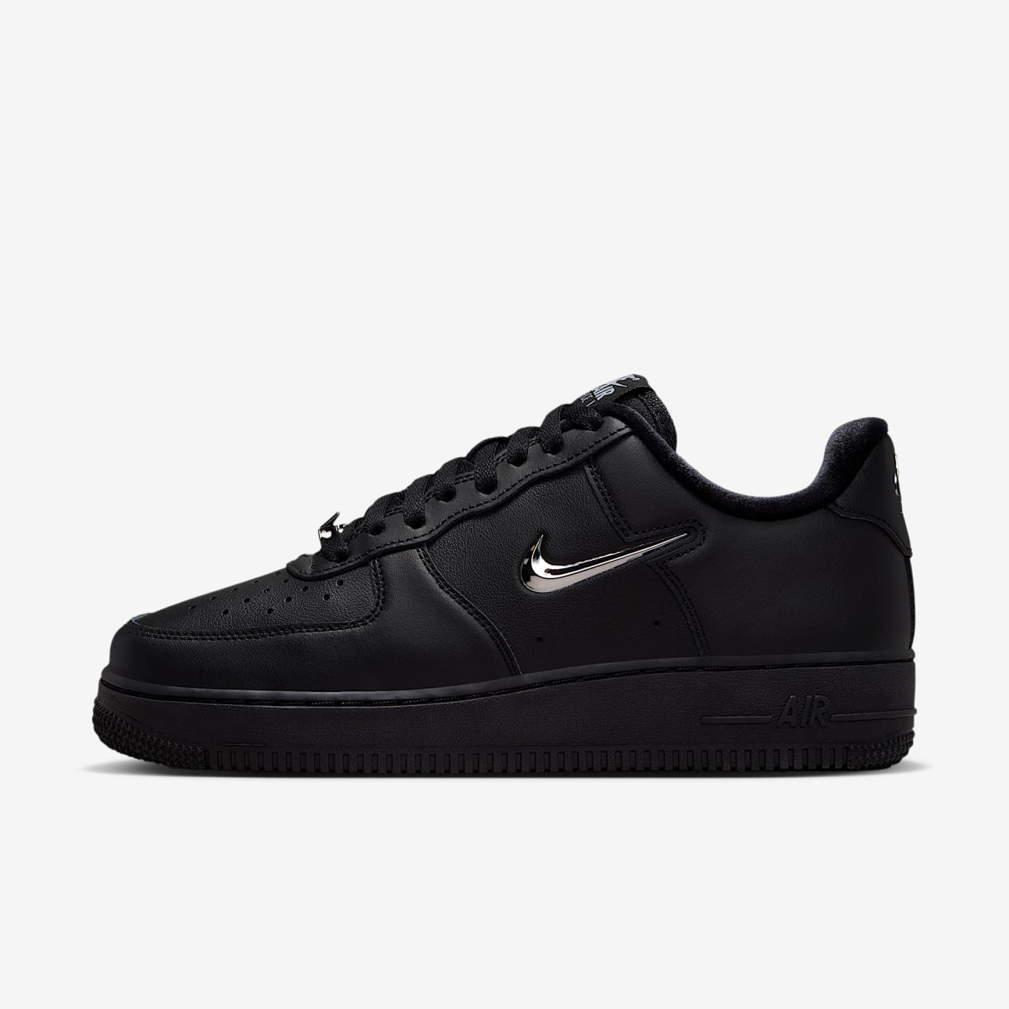 Nike Air Force 1 '07 Schuh (Damen) – Schwarz/Wolf Grey/Metallic Silver