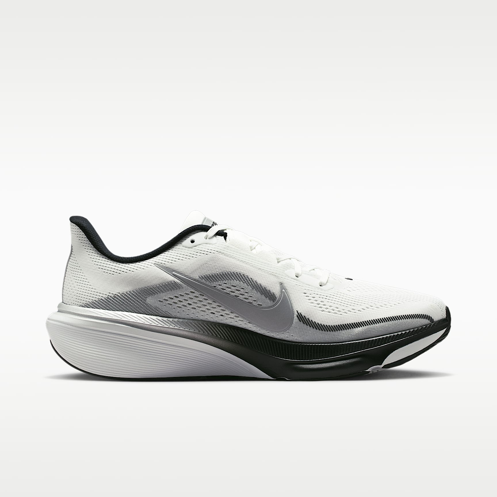 Nike Pegasus 42 Straßenlaufschuh (Herren) – Summit White/Photon Dust/Schwarz/Metallic Silver