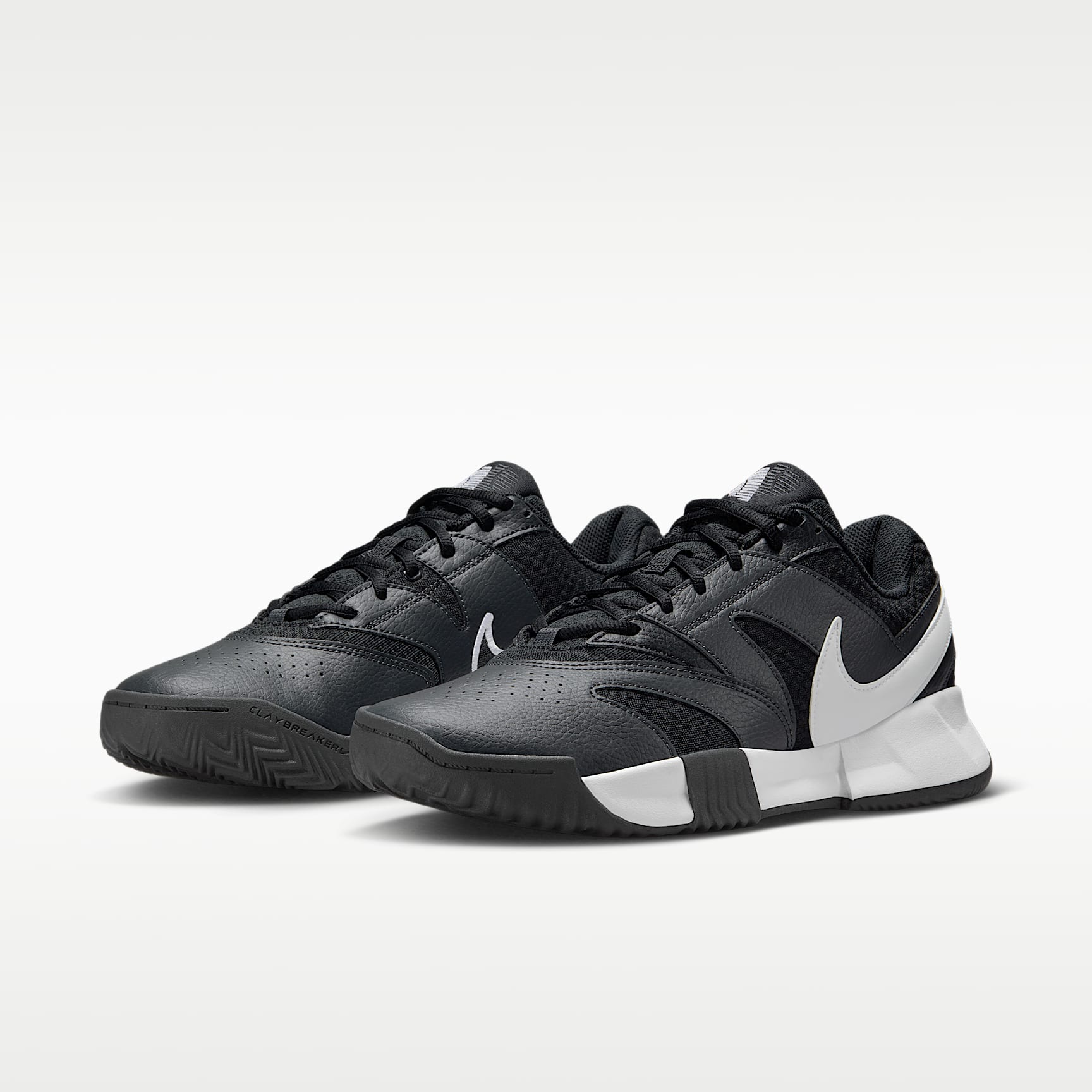 NikeCourt Lite 4 Herren-Tennisschuh für Sandplätze – Schwarz/Anthracite/Weiß