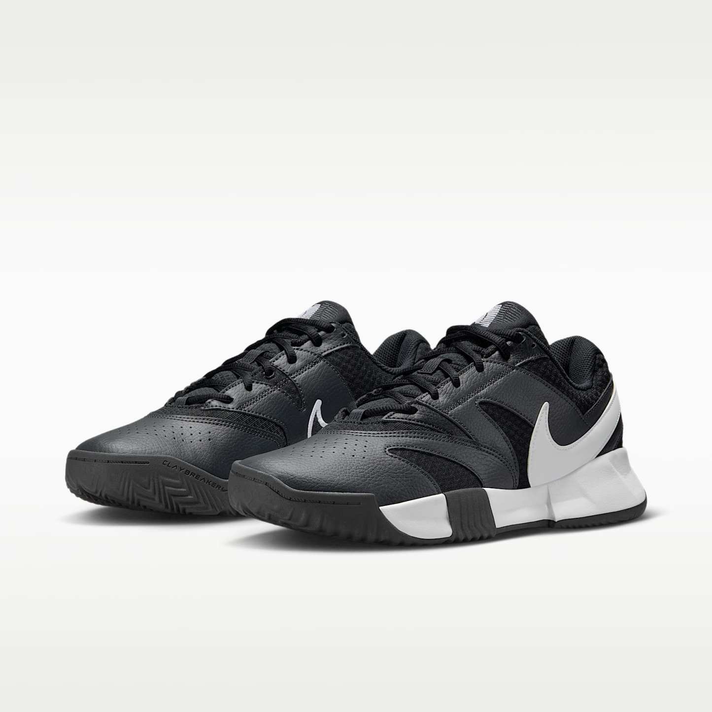 NikeCourt Lite 4 Herren-Tennisschuh für Sandplätze – Schwarz/Anthracite/Weiß