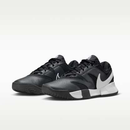 NikeCourt Lite 4 Herren-Tennisschuh für Sandplätze – Schwarz/Anthracite/Weiß