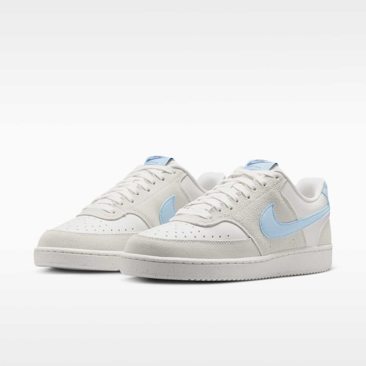 Nike Court Vision Low Schuh (Damen) – Phantom/Light Bone/Diffused Blue/Psychic Blue