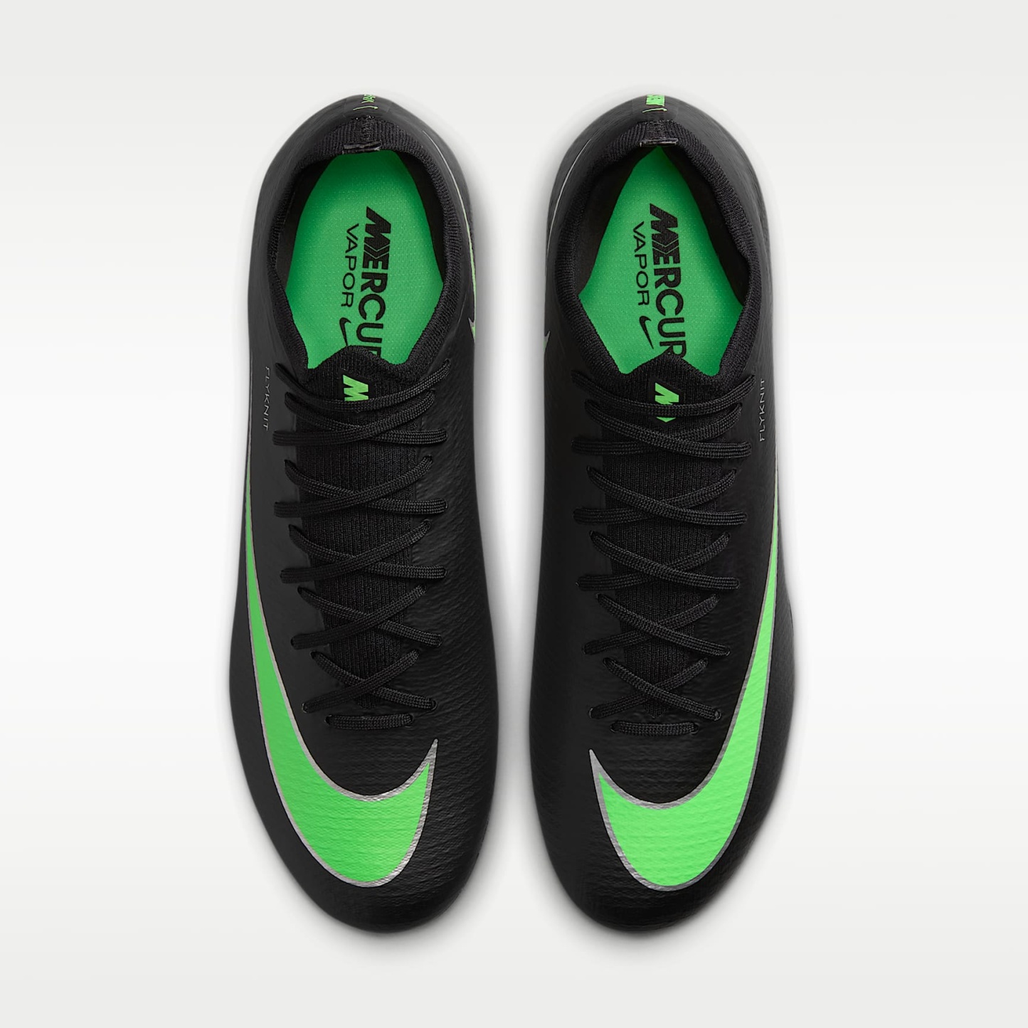 Nike Mercurial Vapor 17 Pro Low-Top-Fußballschuh für normalen Rasen – Schwarz/Schwarz/Illusion Green