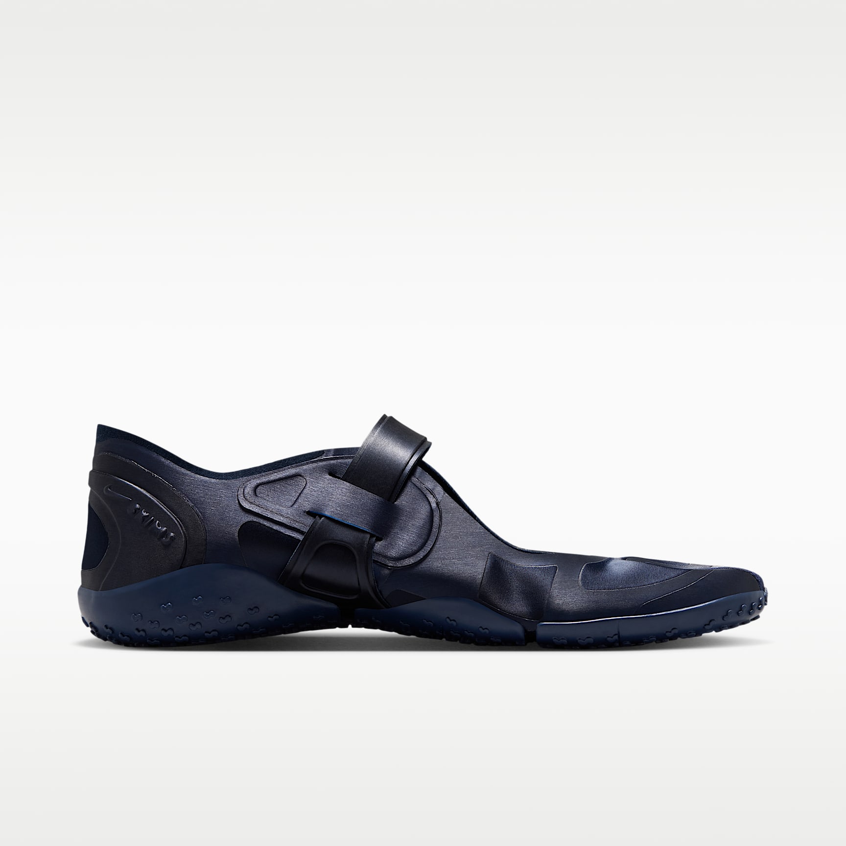 NikeSKIMS Rift Satin Schuh (Damen) – Marineblau/NSKM Obsidian/Obsidian
