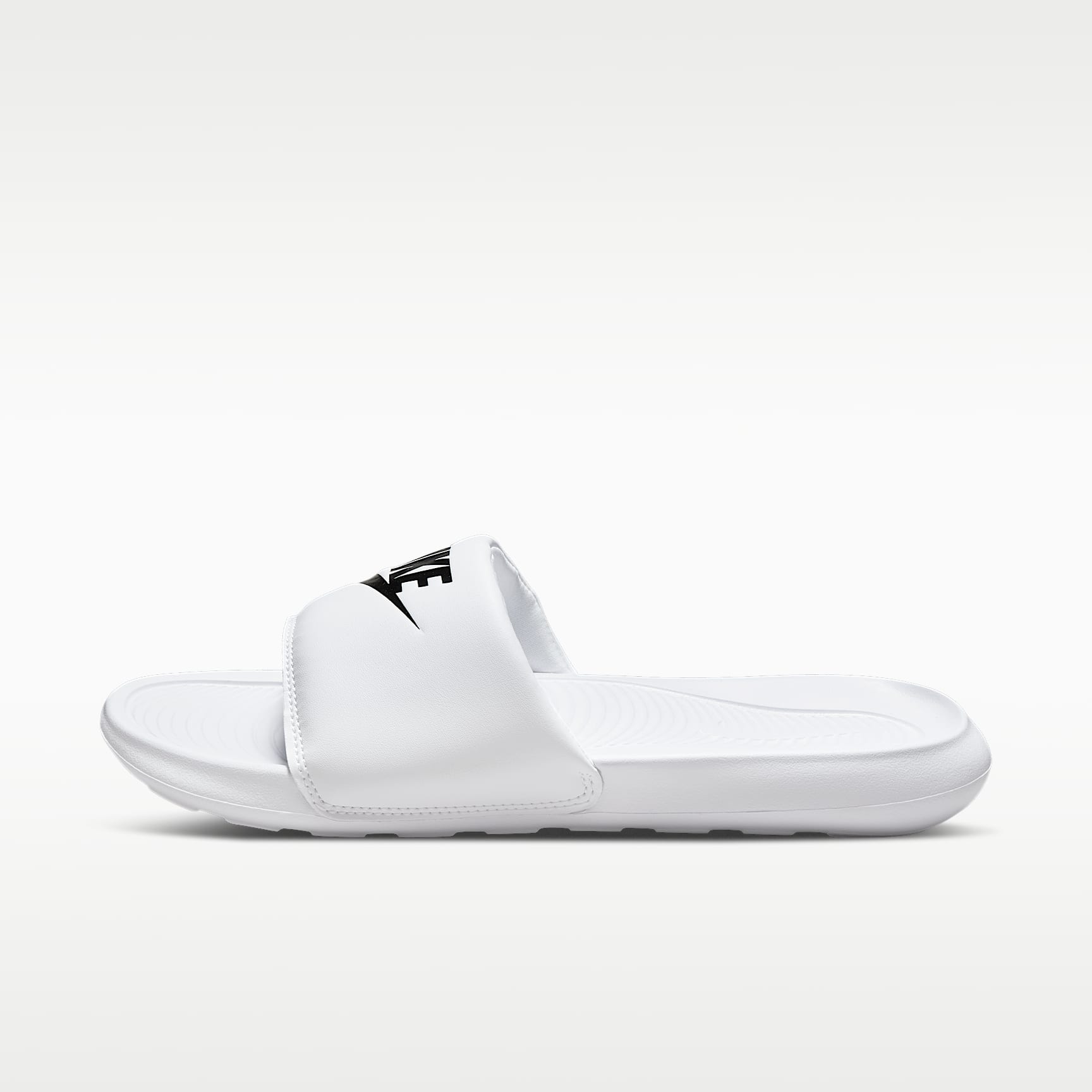 Nike Victori One Damen-Badeslipper – Weiß/Weiß/Schwarz