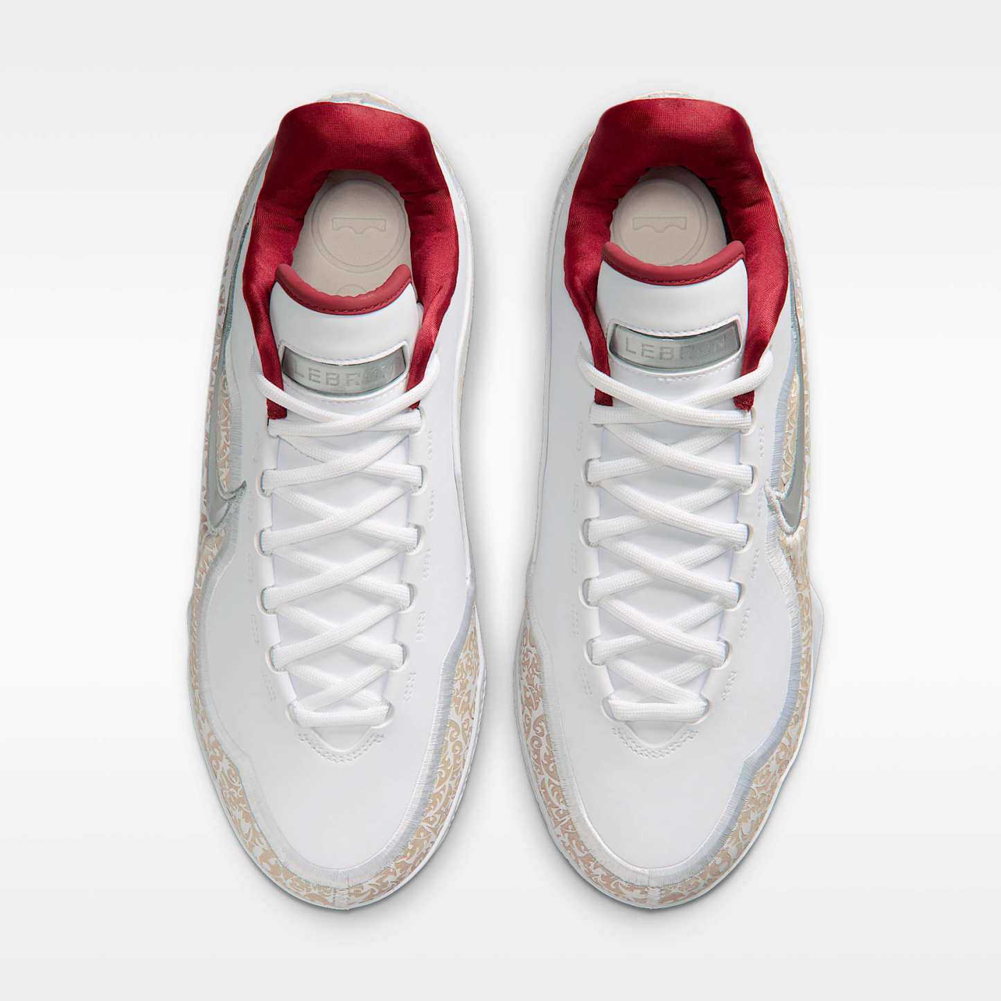 LeBron XXIII Basketballschuhe – Weiß/Team Red/Metallic Silver