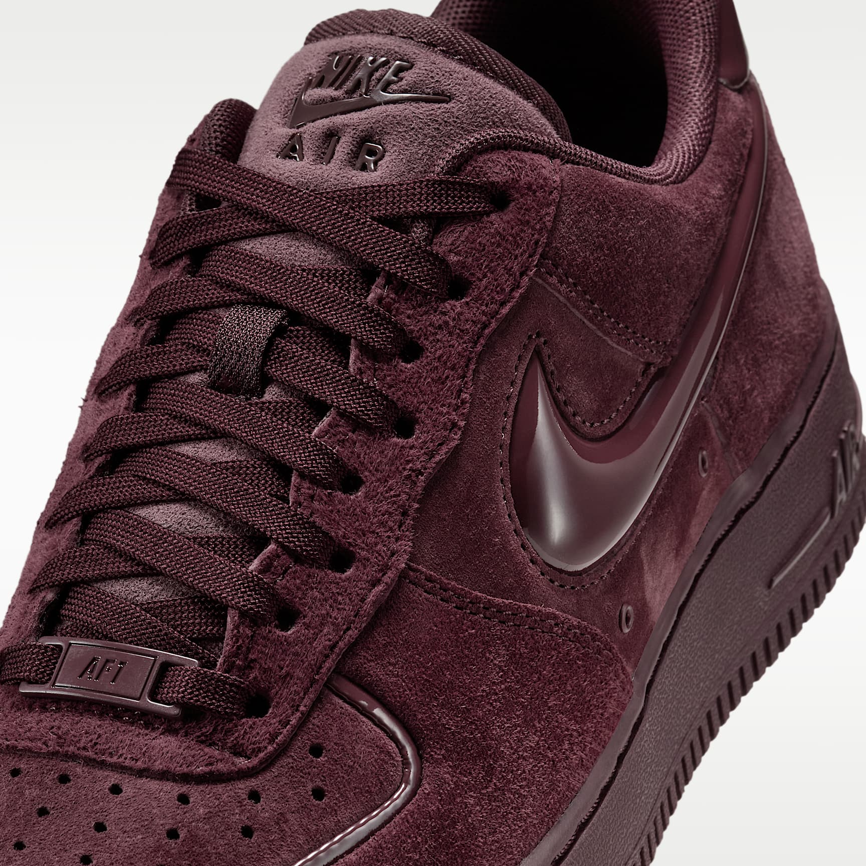 Nike Air Force 1 '07 Schuh (Damen) – Burgundy Crush/Schwarz/Burgundy Crush