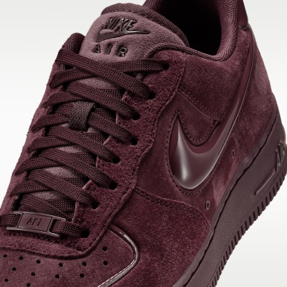 Nike Air Force 1 '07 Schuh (Damen) – Burgundy Crush/Schwarz/Burgundy Crush