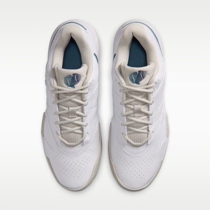 NikeCourt Lite 4 Herren-Tennisschuh – Weiß/Light Bone/New Slate/Smokey Blue
