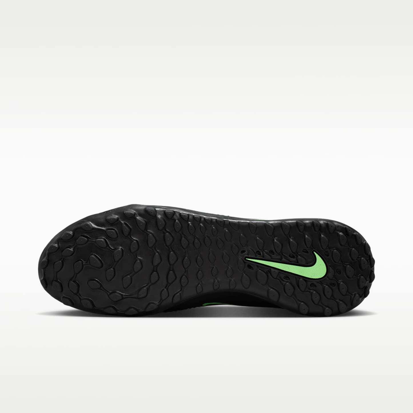 Nike Phantom 6 Low Academy Fußballschuh für Turf – Schwarz/Schwarz/Illusion Green