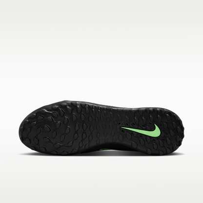 Nike Phantom 6 Low Academy Fußballschuh für Turf – Schwarz/Schwarz/Illusion Green