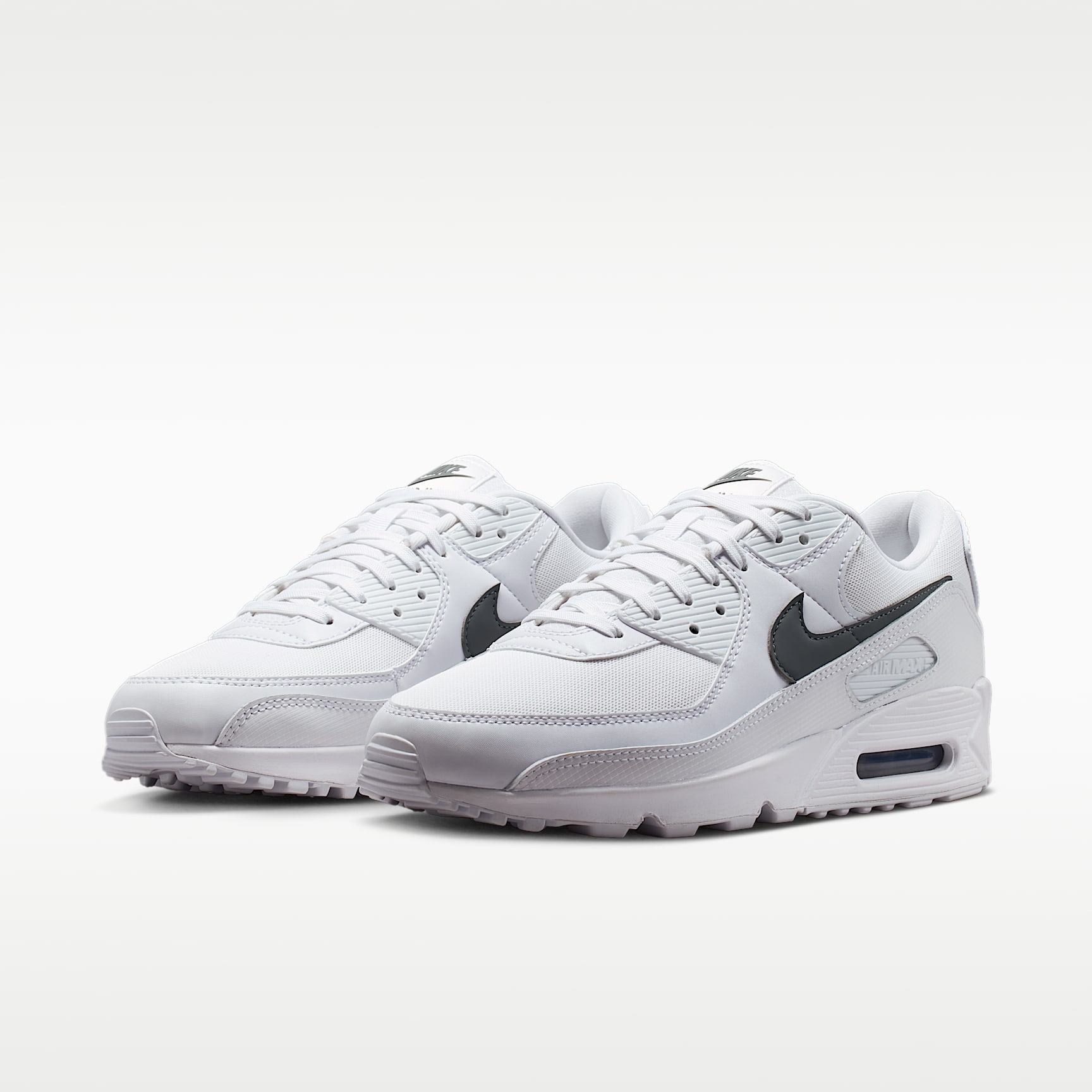 Nike Air Max 90 Schuh (Herren) – Weiß/Weiß/Smoke Grey