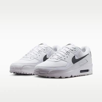 Nike Air Max 90 Schuh (Herren) – Weiß/Weiß/Smoke Grey