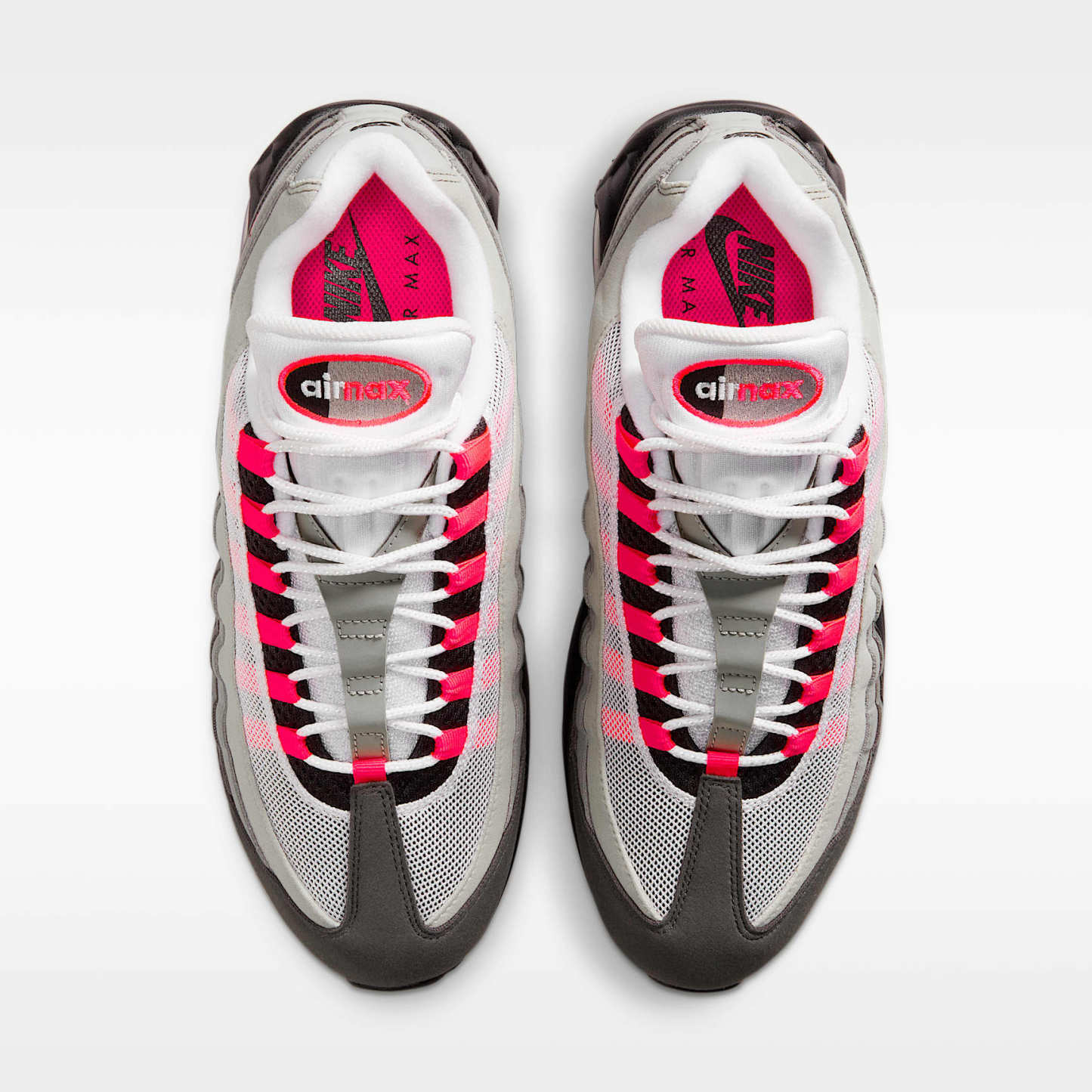 Nike Air Max 95 Big Bubble Schuh (Herren) – Schwarz/Medium Ash/Dark Pewter/Solar Red