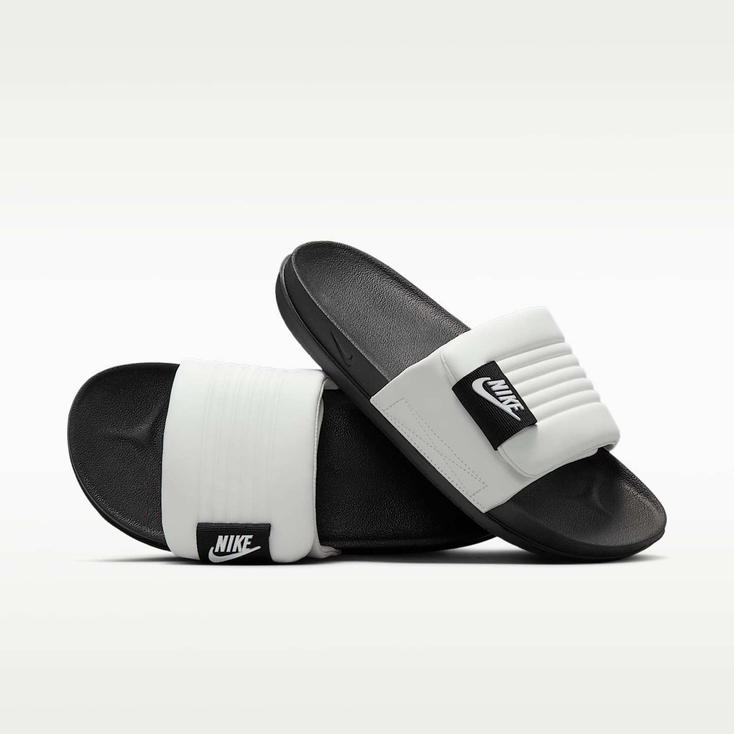 Nike Offcourt Adjust Herren-Slides – Summit White/Schwarz/Summit White