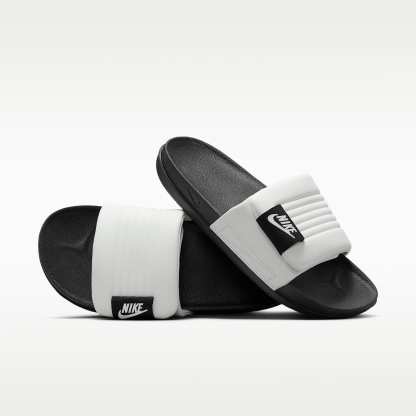 Nike Offcourt Adjust Herren-Slides – Summit White/Schwarz/Summit White