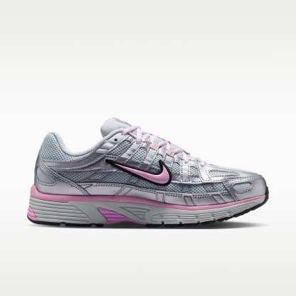 Nike P-6000 Schuh (Damen) – Pure Platinum/Metallic Silver/Schwarz/Pink Rise