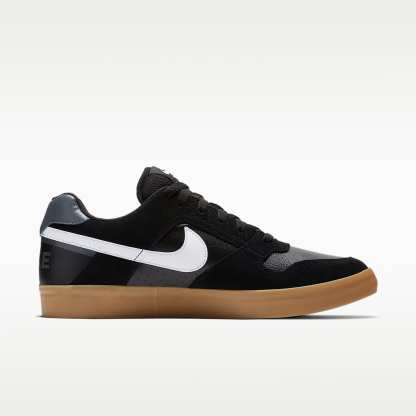 Nike SB Delta Force Vulc Herren-Skateboardschuh – Schwarz/Gum Light Brown/Dark Grey/Weiß