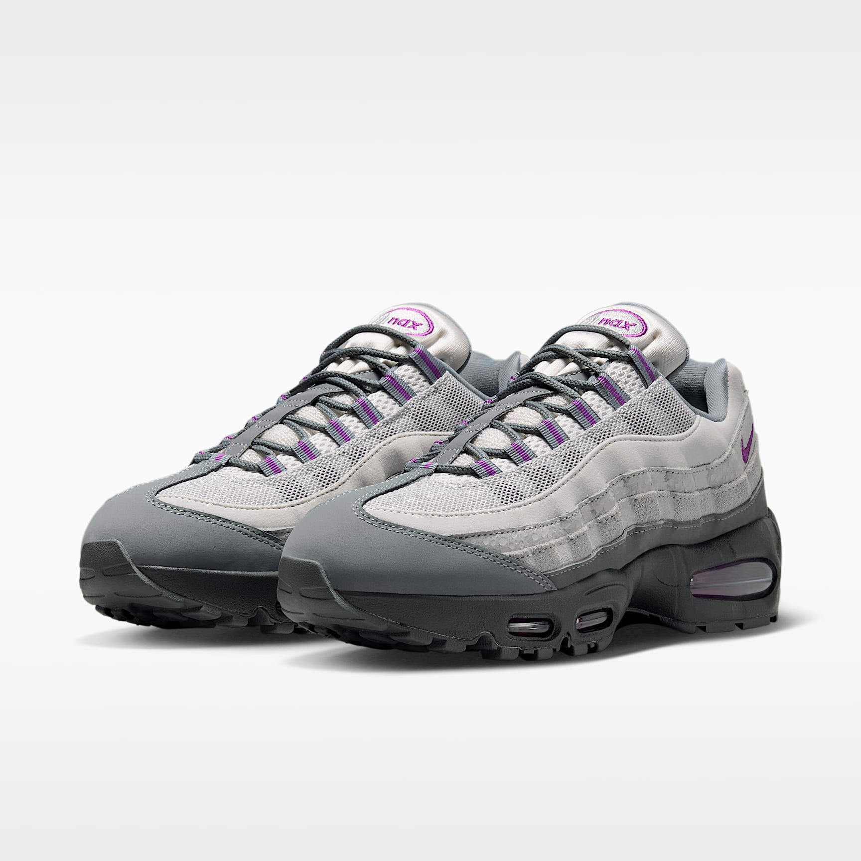 Nike Air Max 95 Big Bubble Schuh (Damen) – Cool Grey/Light Smoke Grey/Vast Grey/Bold Berry