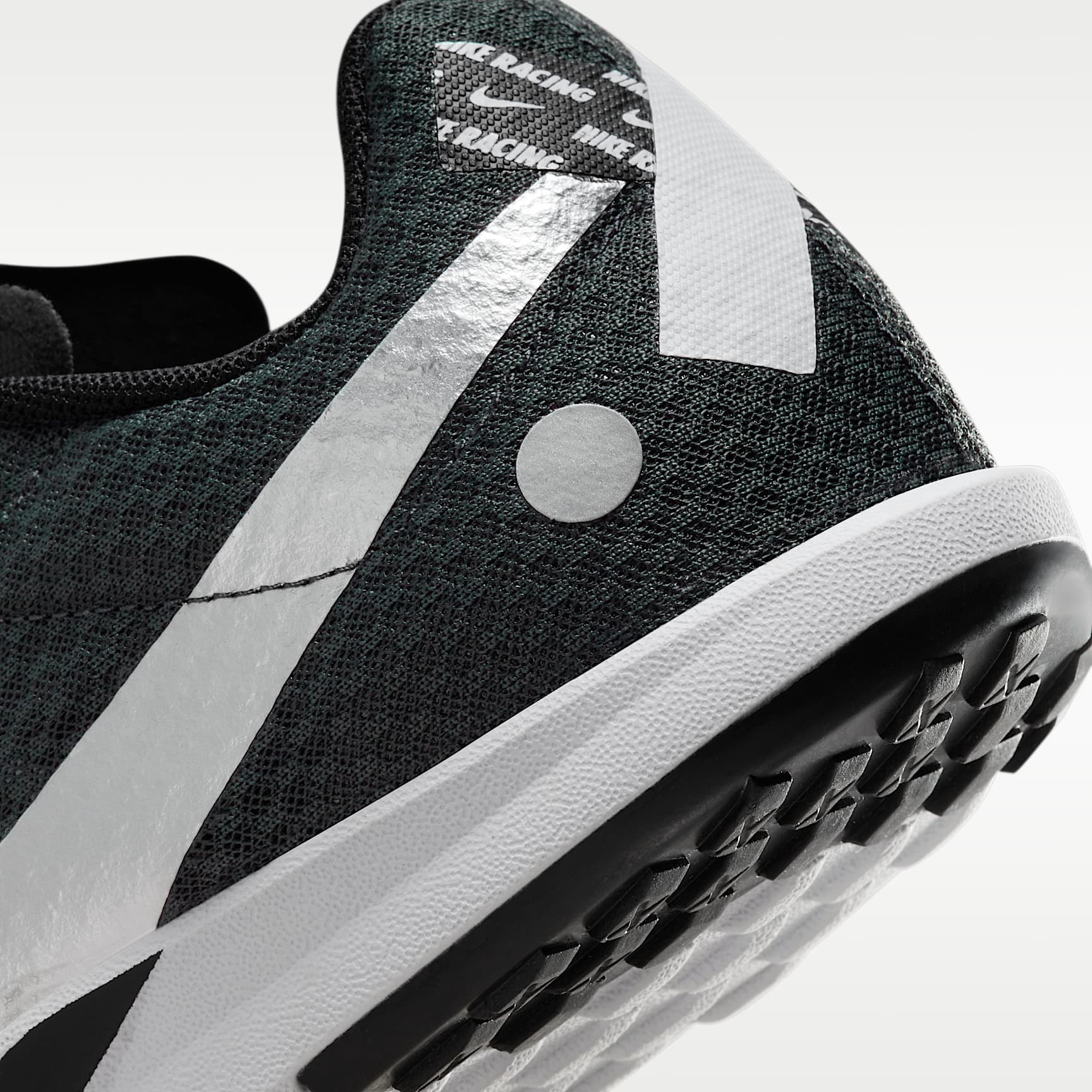 Nike Zoom Rival Waffle 6 Straßen- und Cross-Country-Laufschuhe für Wettkämpfe – Schwarz/Dark Smoke Grey/Weiß/Metallic Silver