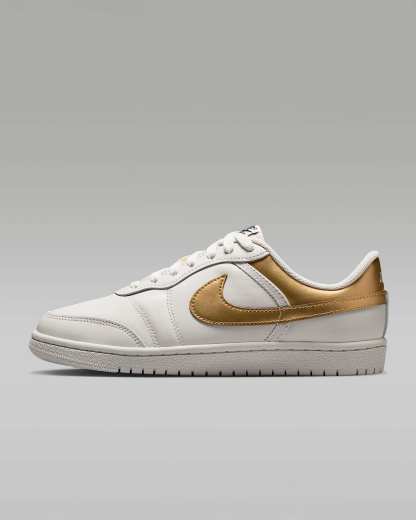 Air Jordan Skyline Low Damenschuh – Swan/Schwarz/Metallic Gold