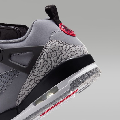 Jordan Spizike Low Herrenschuh – Cool Grey/Schwarz/Wolf Grey/University Red