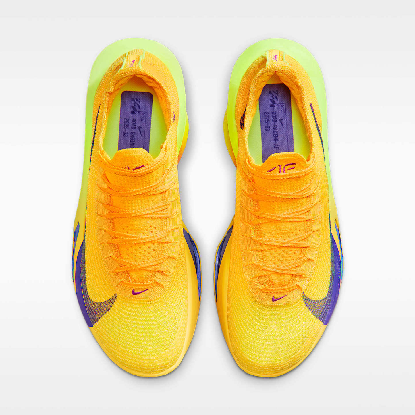 Nike Alphafly 3 Herren-Straßenlaufschuh für Wettkämpfe – Laser Orange/Citron Pulse/Volt Ice/Indigo Burst