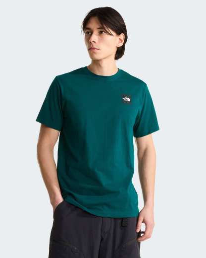 Monte normal geschnittenes T-Shirt mit Grafik für Herren – Pacific Teal