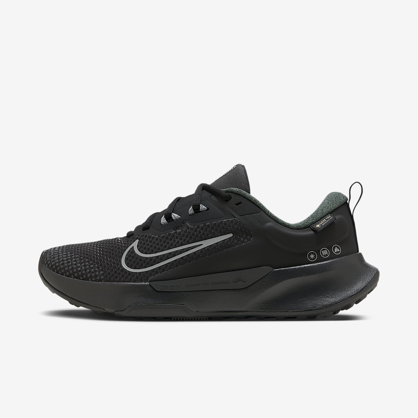 Nike Juniper Trail 2 GORE-TEX wasserfester Traillaufschuh (Damen) – Schwarz/Anthracite/Cool Grey