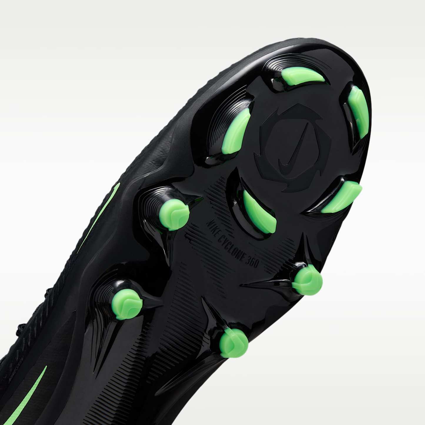 Nike Phantom 6 High Academy Fußballschuh für verschiedene Böden – Schwarz/Schwarz/Illusion Green