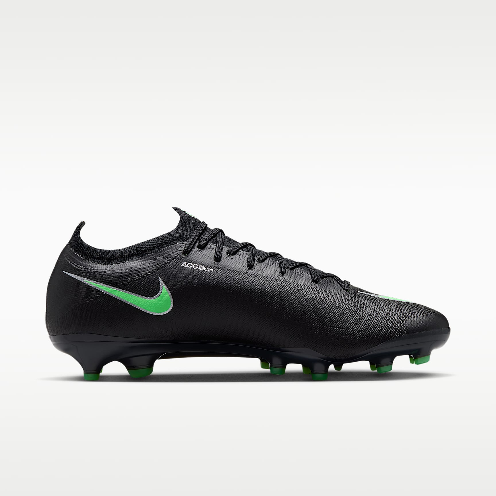 Nike Mercurial Vapor 17 Elite Low-Top-Fußballschuh für Kunstrasen – Schwarz/Schwarz/Illusion Green