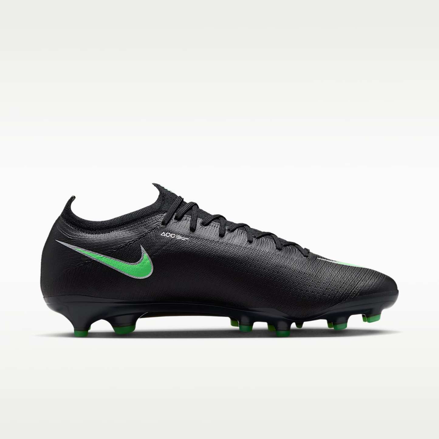 Nike Mercurial Vapor 17 Elite Low-Top-Fußballschuh für Kunstrasen – Schwarz/Schwarz/Illusion Green