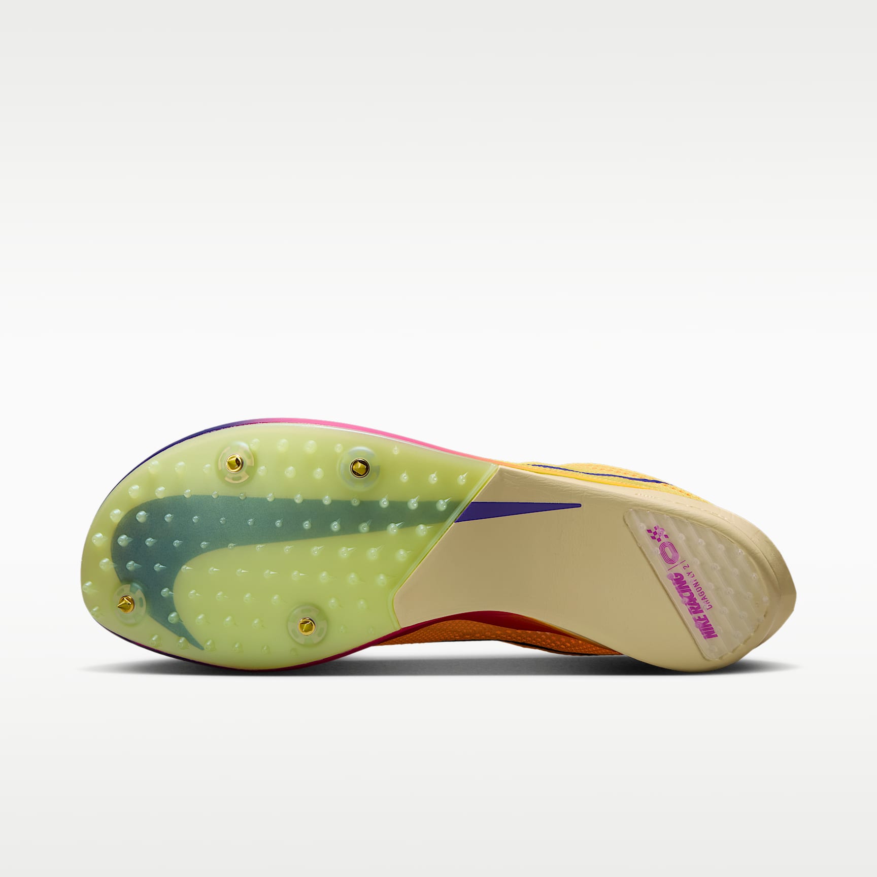 Nike Dragonfly 2 Track & Field Langstrecken-Spikes – Citron Pulse/Vivid Purple/Indigo Burst