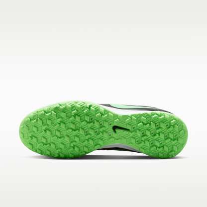 Nike Tiempo Maestro Academy Low-Top-Fußballschuh für Turf – Schwarz/Schwarz/Illusion Green