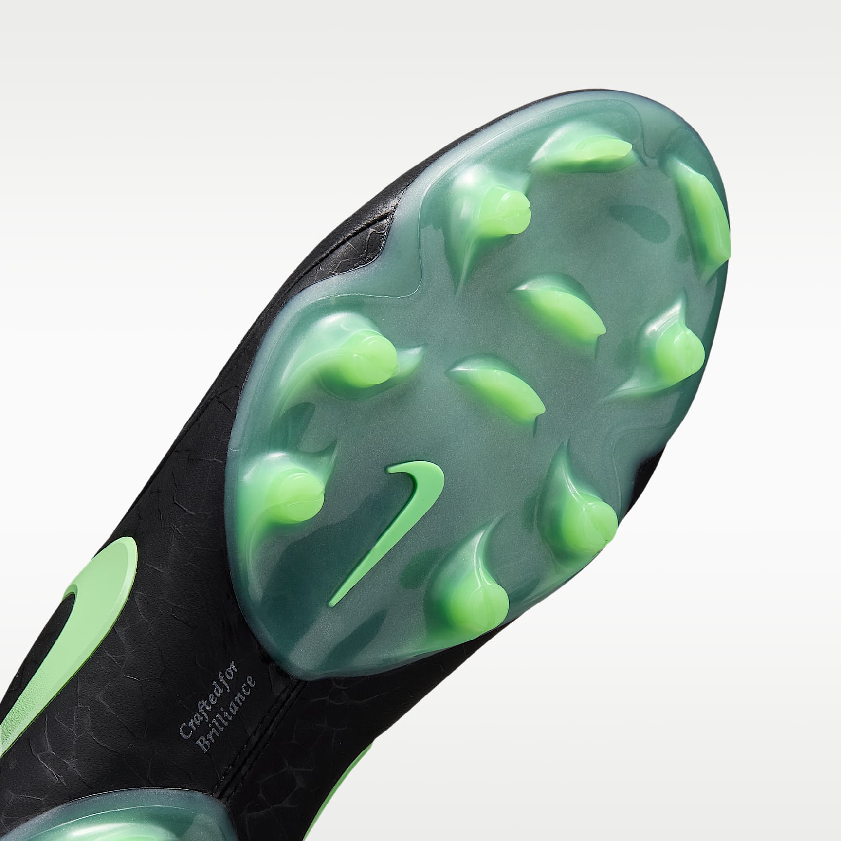 Nike Tiempo Maestro Elite Low Top Fußballschuh für normalen Rasen – Schwarz/Schwarz/Illusion Green