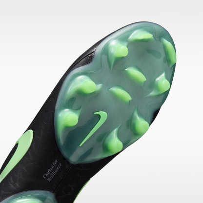 Nike Tiempo Maestro Elite Low Top Fußballschuh für normalen Rasen – Schwarz/Schwarz/Illusion Green
