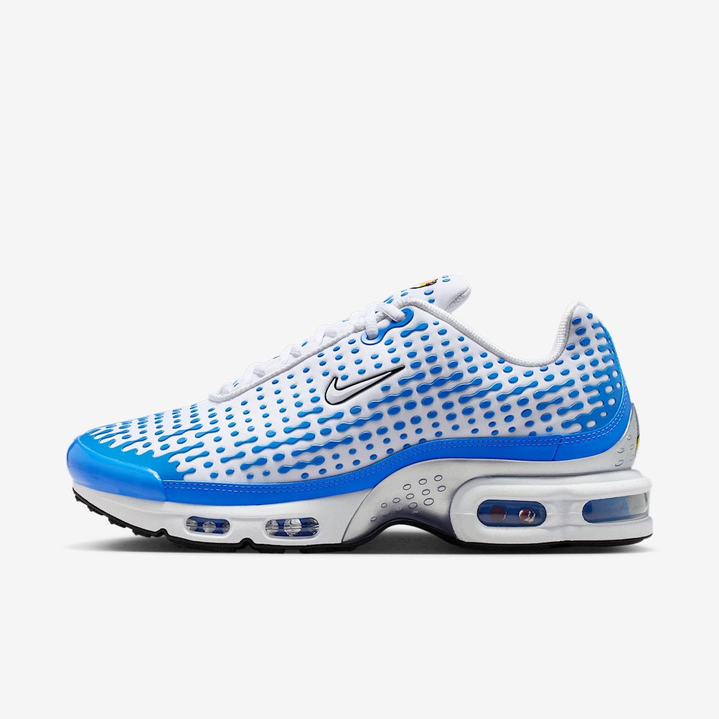 Nike Air Max Plus VII Schuh (Herren) – Weiß/Blue Crystal/Metallic Silver/Weiß