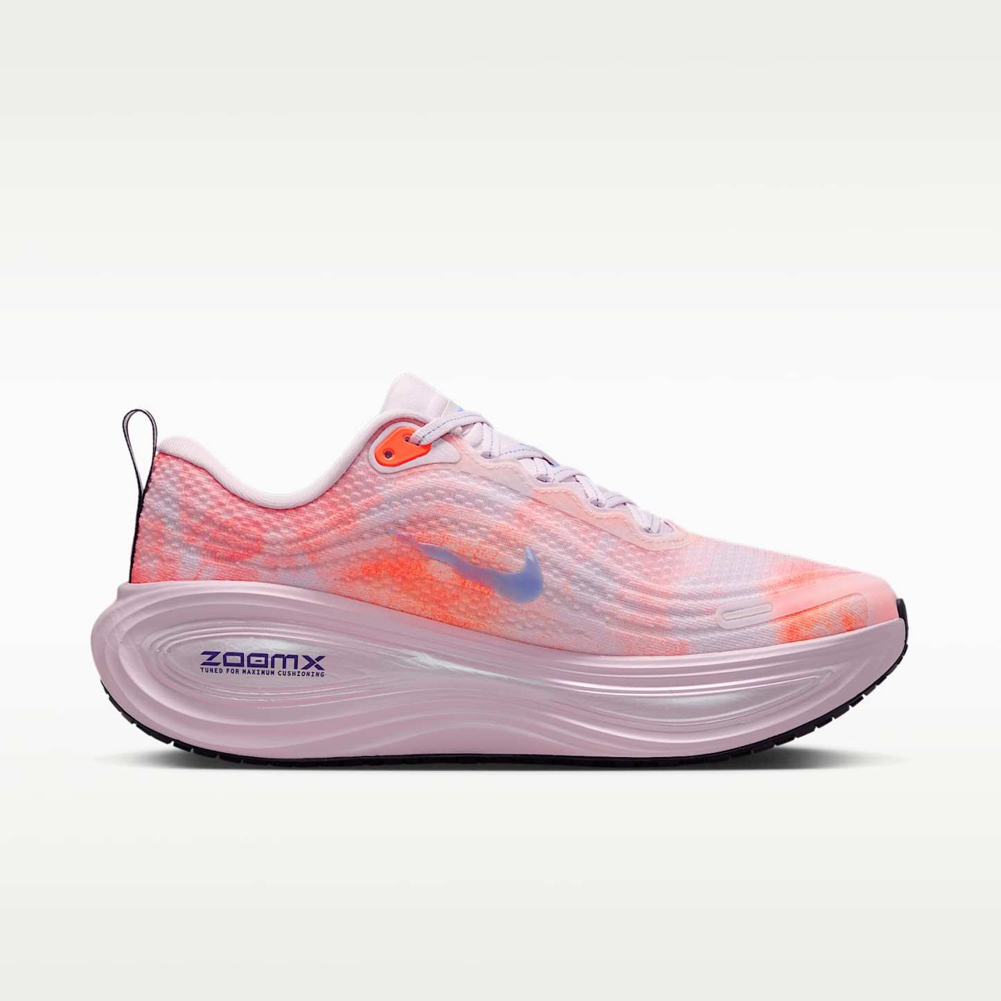 Nike Vomero Plus Straßenlaufschuh (Damen) – Bleached Lilac/Hyper Crimson/Sunset Haze/Royal Pulse