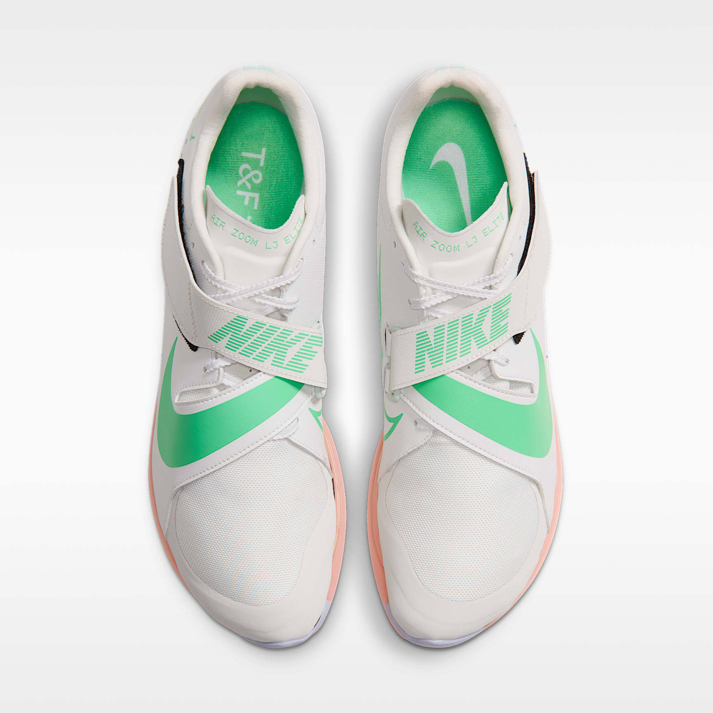 Nike Long Jump Elite Sprung-Spike für Leichtathletik – Summit White/Palest Purple/Jade Ice/Electro Green
