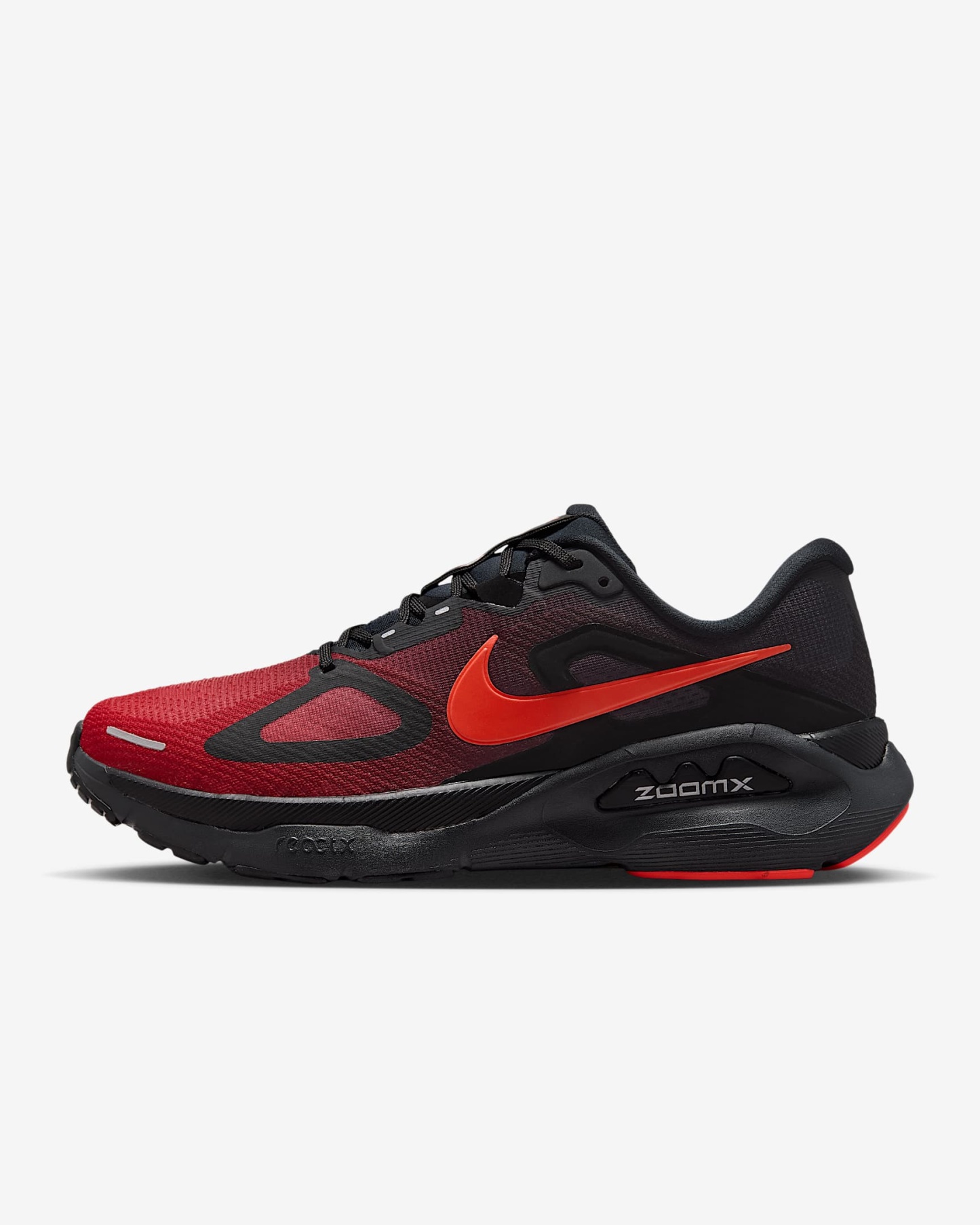 Nike Structure Plus Straßenlaufschuh (Herren) – Schwarz/University Red/Dark Smoke Grey/Bright Crimson