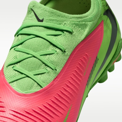 Nike Phantom 6 Low Pro "Erling Haaland" Fußballschuh für Turf – Hot Punch/Green Strike/Schwarz
