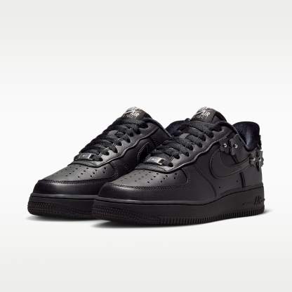 Nike Air Force 1 '07 "Florette" Schuh (Damen) – Schwarz/Off Noir/Metallic Silver/Schwarz