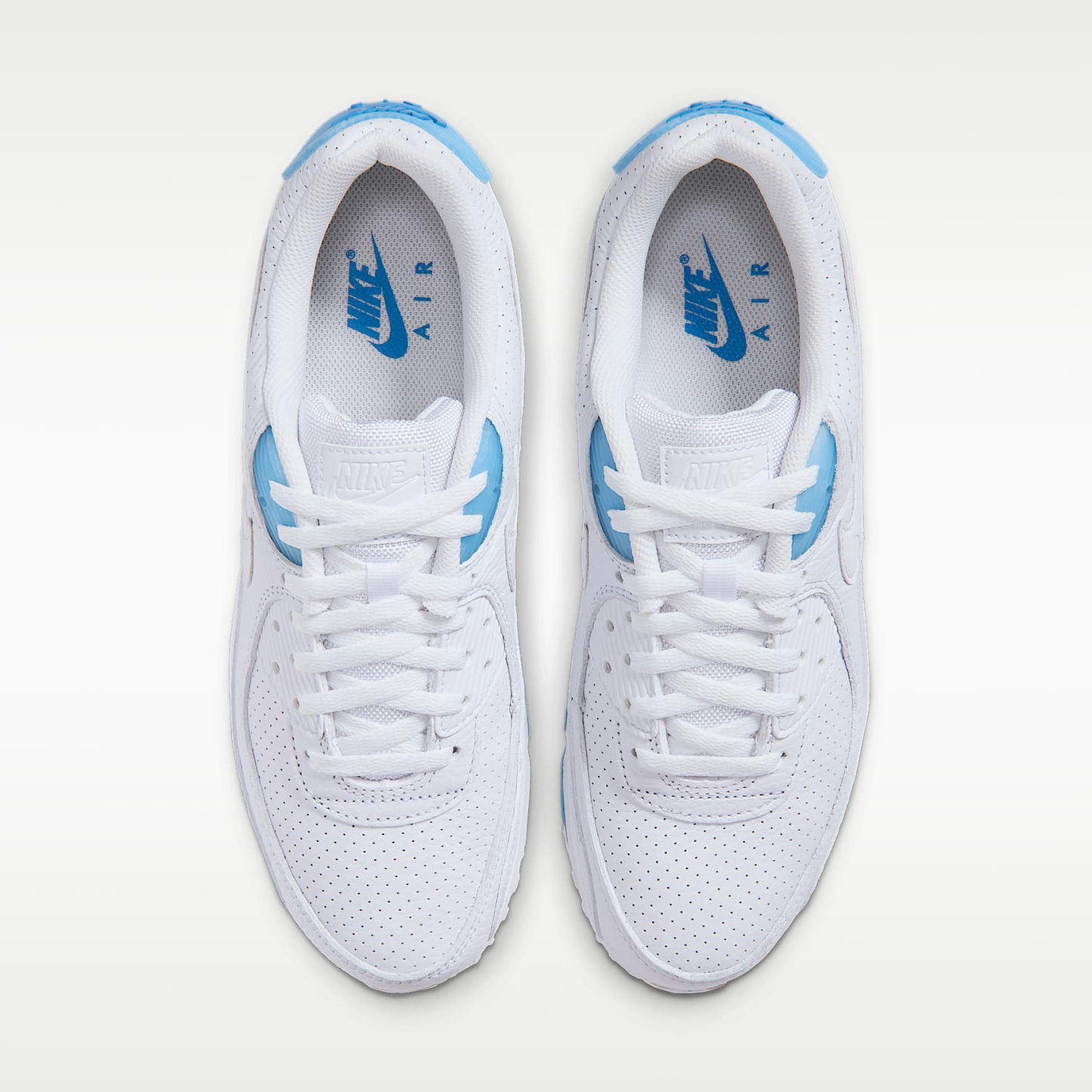 Nike Air Max 90 Schuh (Herren) – Weiß/Aurora Blue/Weiß