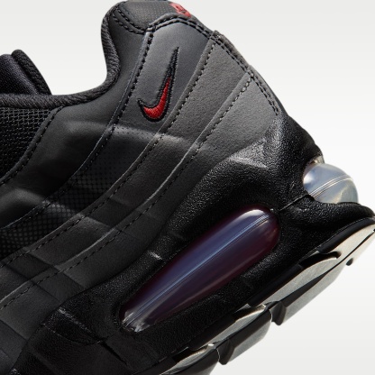 Nike Air Max 95 Big Bubble Schuh (ältere Kinder) – Schwarz/Anthracite/Iron Grey/University Red