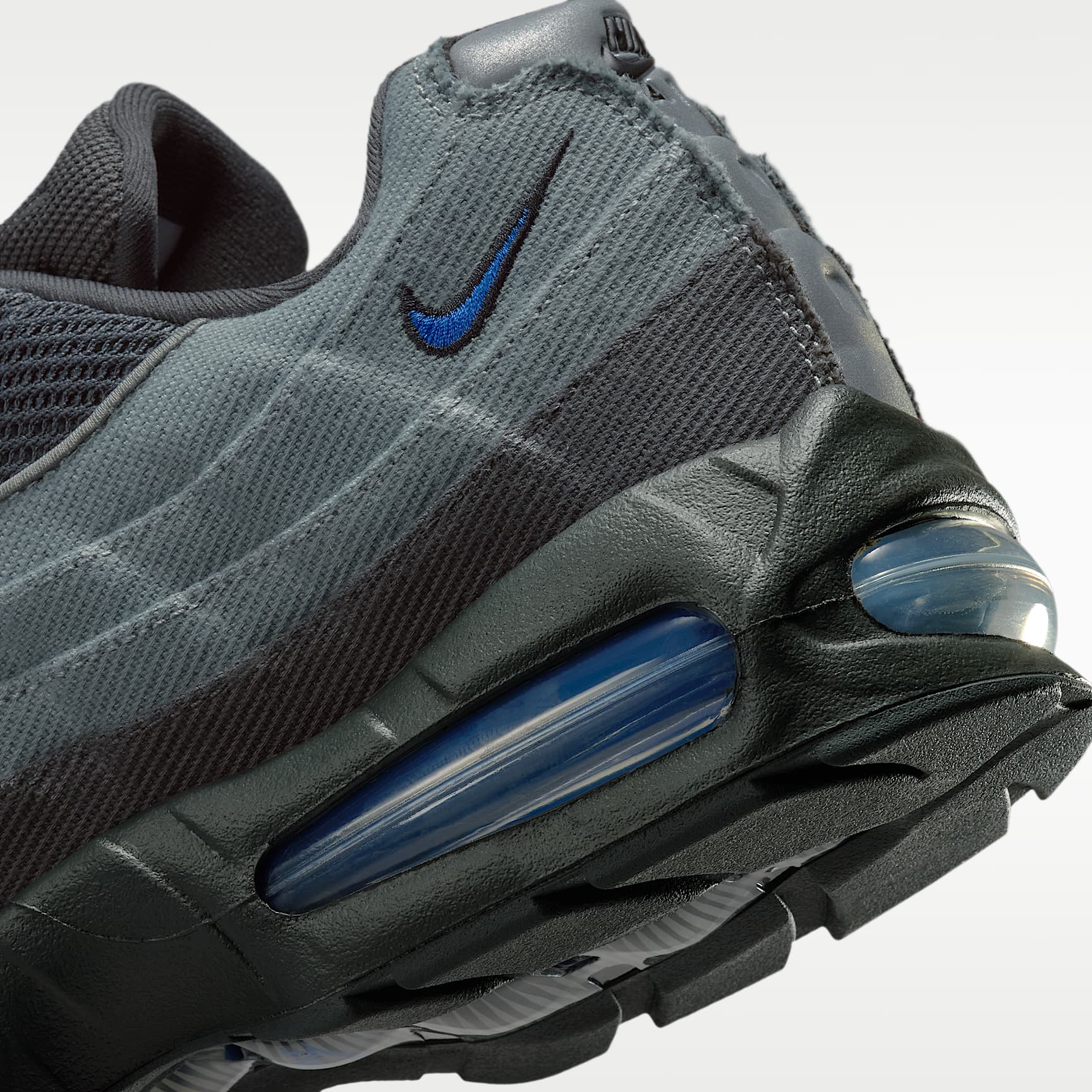 Nike Air Max 95 Big Bubble Schuh (Herren) – Smoke Grey/Anthracite/Schwarz/Racer Blue